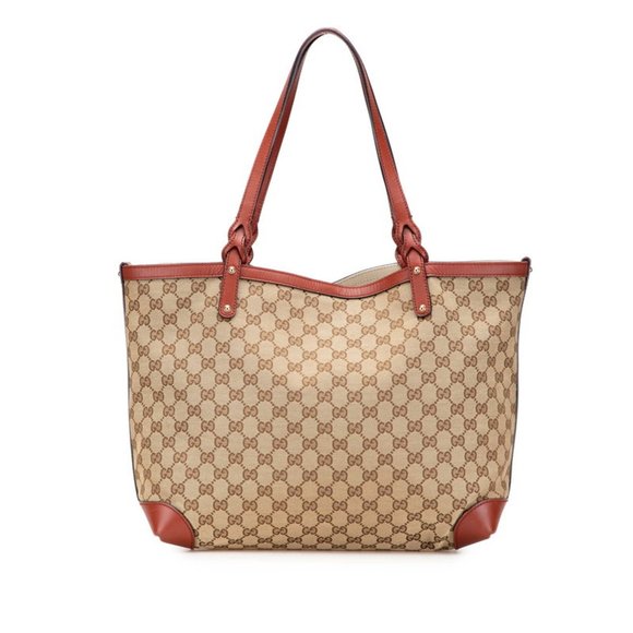 GUCCI Brown Leather Tote Bag - Picture 1 of 13